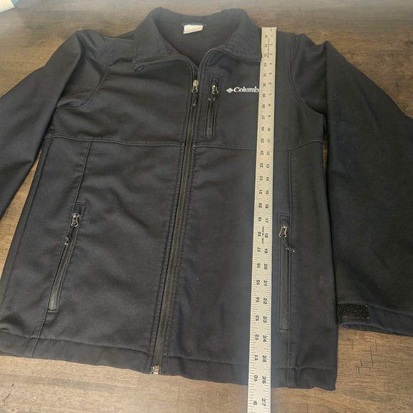 Columbia Men's Small Black Zip Up Fleece Lined Jacket Outdoor Layering Gorpcore - Picture 6 of 9